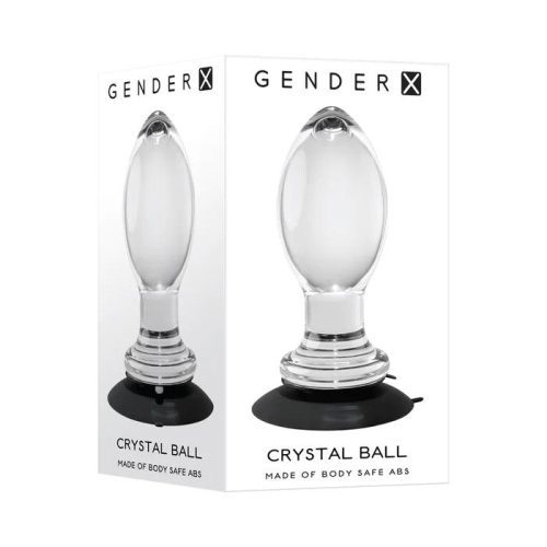 gender x crystal ball suction cup anal plug clear cheaplubes com 4