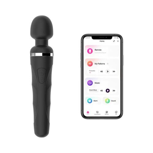 lovense domi 2 bluetooth programmable wand vibrator black cheaplubes com 6