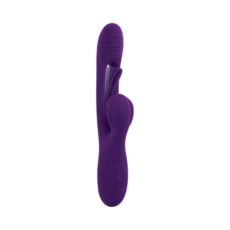 playboy thrill dual stimulating vibrating rechargeable silicone rabbit cheaplubes com 2