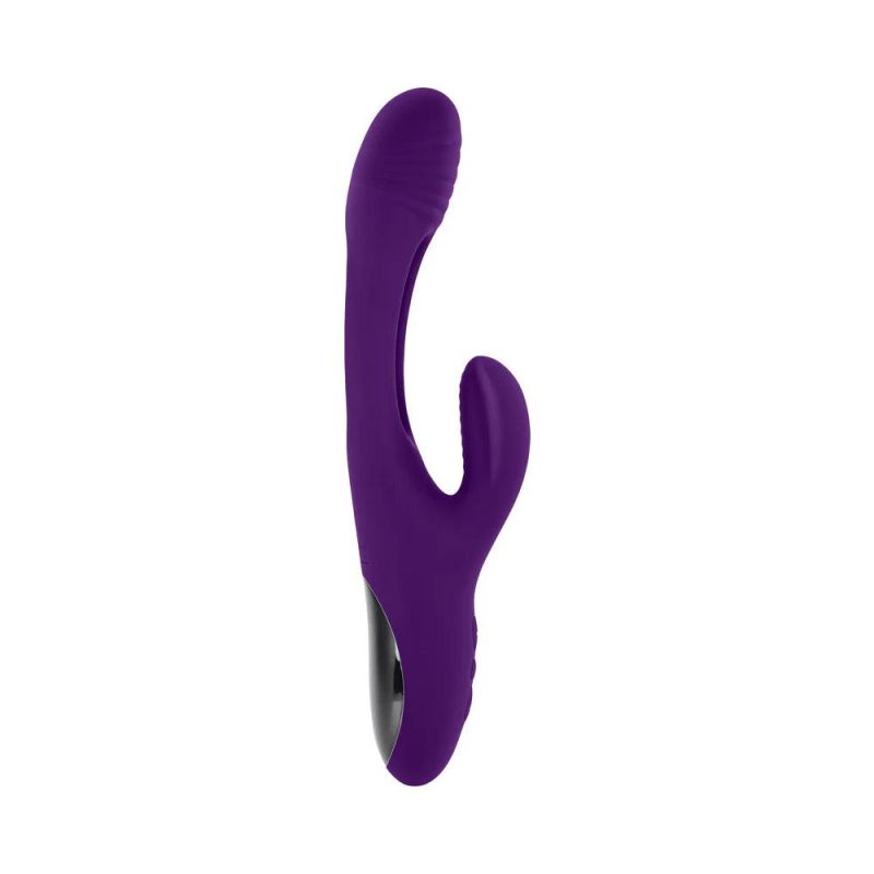 playboy thrill dual stimulating vibrating rechargeable silicone rabbit cheaplubes com 3