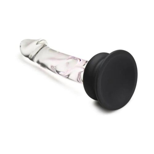 pleasure crystal glass dildo with silicone base 5 6 inch cheaplubes com 5