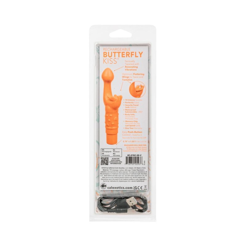 rechargeable butterfly kiss vibrating and fluttering orange cheaplubes com 5