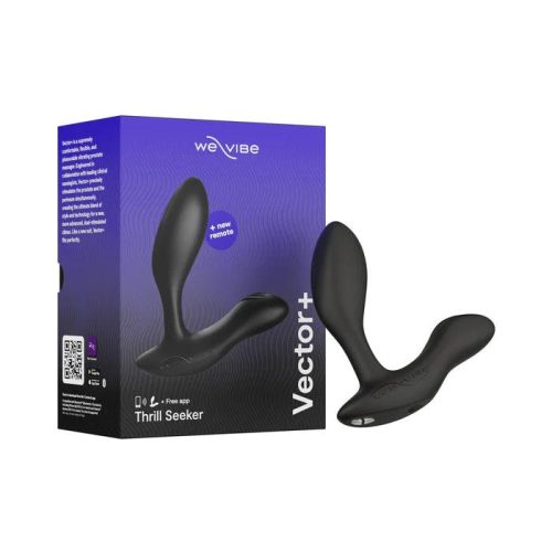 we vibe vector rechargeable remote controlled prostate massager black cheaplubes com 3